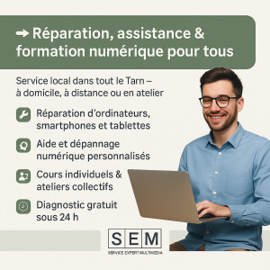 Photo de galerie - Offre SEMTARN, auto-entreprise dans la téléphonie et l'informatique.