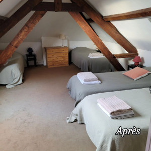 Photo de galerie - Nettoyage d'un dortoir dans un gîte géré par clés confort conciergerie 