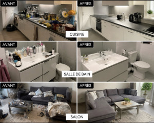Photo de galerie - :  Avant / Après : un nettoyage soigné pour un résultat impeccable. J’interviens pour les maisons, appartements, résidences secondaires, locations Airbnb, hôtels et bureaux. Travail sérieux, minutieux et devis gratuit.