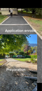 Photo de galerie - Préparation et application enrobé 