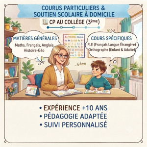 Photo de galerie - Professeure à domicile 