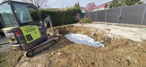 Photo de galerie - Terrassement piscine avec évacuation 