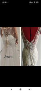 Photo de galerie - Retouches robe de mariée, transformation ou ajustement 