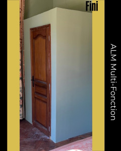 Photo de galerie - Placo, préparation de mur et peinture 