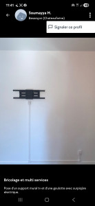 Photo de galerie - Installez le support de télévision et branchez-le au circuit électrique ; le résultat est sous vos yeux.