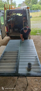 Photo de galerie - Fabrication d'un volet coulissant 