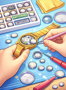 Photo de galerie - -CHANGEMENT PILES DE MONTRE -FOURNISSAGE DES PILES POSSIBLE -MISE À TAILLE DE BRACELET DE MONTRE -CHANGEMENT BRACELET DE MONTRE