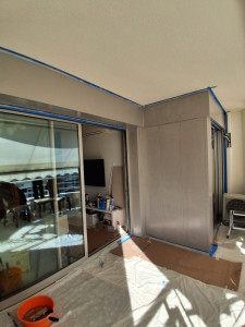 Photo de galerie - Peinture aluminium exterieur.