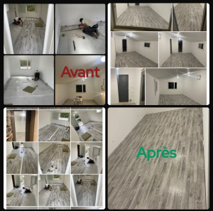 Photo de galerie - Pose de parquet - Revêtement de sol