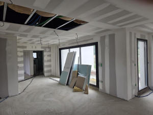 Photo de galerie - Je pose les bande joint et la peinture