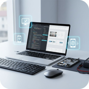 Photo de galerie - Dépannage informatique - téléphonie mobile et création de site web