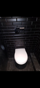 Photo de galerie - Rénovation wc full black 