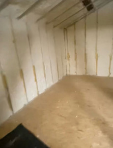 Photo de galerie - Mousse isolation mur et sol 