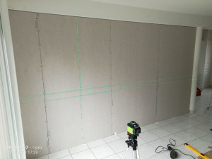 Photo de galerie - Séparation placoplâtre 