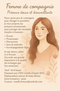 Photo de galerie - Femme de compagnie 