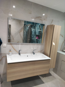 Photo de galerie - Double vasque avec colonne