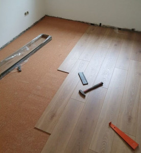 Photo de galerie - Pose d'un parquet 