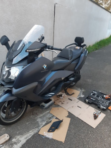 Photo de galerie - Révision complète maxi scooter bmw c650 gt