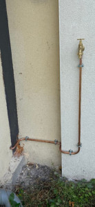 Photo de galerie - Création d'un point d'eau extérieur.