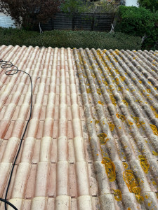 Photo de galerie - Nettoyage haute pression + anti mousse professionnel