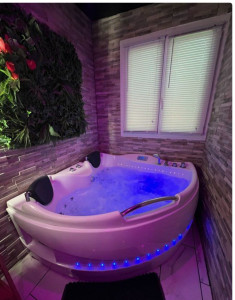 Photo de galerie - Installation Baignoire balnéo pour une location saisonnière