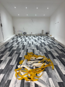 Photo de galerie - À la demande du client pose lino. Après 