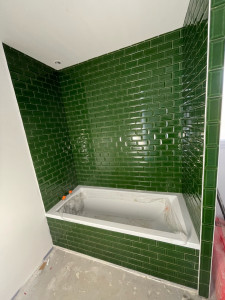 Photo de galerie - Pose de carrelage métro 