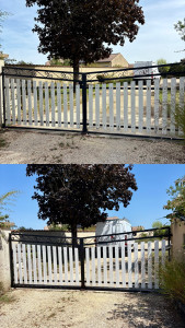 Photo de galerie - Rénovation portail Bois et Fer