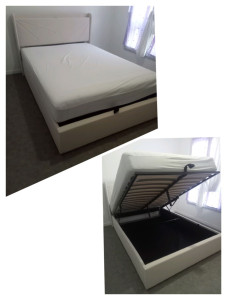Photo de galerie - Montage d'un lit-coffre 140x190 

