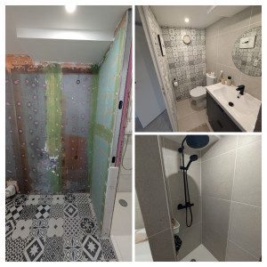 Photo de galerie - Rénovation salle d'eau complète 