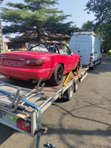 Photo de galerie - Transport d'une MX5 et affaires personnelles 