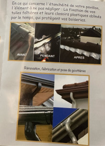 Photo de galerie - Pose de closoirs ventilé , rénovation et pose de gouttière