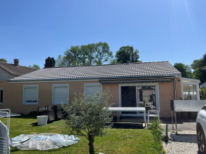 Photo de galerie - Refection total de la toiture y compris gouttière zinc 