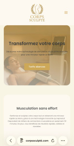 Photo de galerie - ? Réalisation du site corpssculpté.com Site moderne, responsive et conçu pour convertir. ?