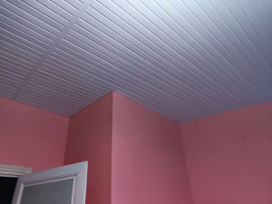 Photo de galerie - Habillage PVC intérieur - extérieur
(dessous de toit) (plafond en intérieur)