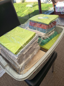 Photo de galerie - Panier d une cliente 
Draps housse 
Housse de couette 
Taies
