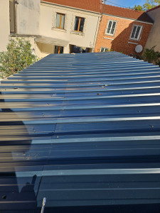 Photo de galerie - Pose tole de bardage 