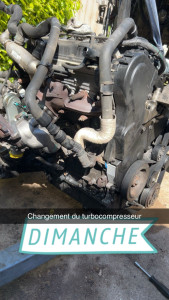 Photo de galerie - Changement turbocompresseur 