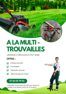 Photo de galerie - Je proposes mes services pour divers travaux et besoins 