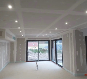 Photo de galerie - Pose de spots plafond chantier neuf 