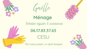 Photo de galerie - Ménage régulier 
Occasionnel 