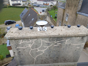 Photo de galerie - Remise en conformité sortie fumée et réfection carré de cheminée après travaux