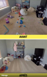 Photo de galerie - AVANT / APRÈS RANGEMENT CHAMBRE