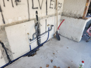 Photo de galerie - Installation de tuyauterie pour cuisine d'été 
