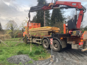 Photo de galerie - Choix des matériaux, sélections et livraisons, je suis présent à vos côtés, réceptions de bois pour abris et terrasse bois 