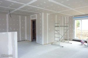 Photo de galerie - Pose de cloison en BA13
