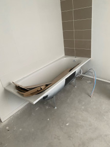 Photo de galerie - Pose de baignoire 
