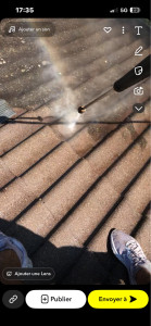 Photo de galerie - Nettoyage à basse pression et pulvérisations d’un hydrofuge incolore garantit 7ans 