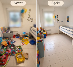 Photo de galerie - Rangement et nettoyante de la chambre en moins d’1h 
