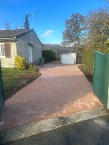 Photo de galerie - Allées extérieur en pavé béton. réalisation complète 